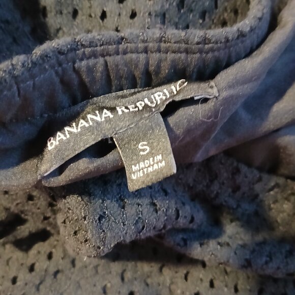 Banana Republic Women's Off The Shoulder Layered Ruffle Eyelet Top SZ SP - Picture 4 of 7